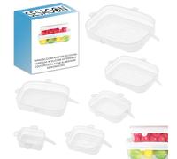Couvercle silicone alimentaire adaptable a differentes tailles Reutilisable Sans BPA ecologique Resistant aux hautes et basses temperatures Resistant au lave-vaisselle