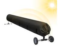 Couvercle Solaire en Bobine pour Piscine, Couverture de Protection des Rouleaux solaires - Kit de Sangles de Bobine de Couverture Solaire de Piscine - Protecteur de l'enceinte d'équipement étanche