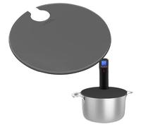 Couvercle sous vide | Couvercle en silicone pour casseroles | Couvercle de prévention de l'évaporation de l'eau pour cuisine de précision, longue casserole, joint de rétention de chaleur, outil de