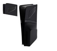 Couvercle supérieur gauche et droit pour PS5 Slim Case Panneau de remplacement du couvercle supérieur, boîtier en ABS avec dissipateur de chaleur pour Playstation 5 Pro Accessoires (Noir)