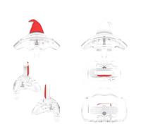 Couvercle Supérieur pour Tamagotchi Paradise Console de Jeu Étui de Protection Supérieur Transparent Accessoires de Jeu (Red Hat)