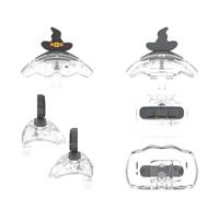 Couvercle Supérieur pour Tamagotchi Paradise Console de Jeu Étui de Protection Supérieur Transparent Accessoires de Jeu (Black Hat)