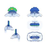 Couvercle Supérieur pour Tamagotchi Paradise Protection d'écran,Façade de Remplacement, Protection Transparente pour Console de Jeux pour Tamagotchi Paradise,3*2*1CM (Green Hat)