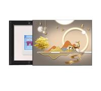 Couvercle Tableau Électrique Boîte D'électricité Décorative Pousser Et Tirer vers Droite Art Mural Boîte À Compteurs Chambre(B,45x55cm)