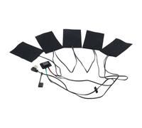 Couvercle thermique pour gilet, tapis chauffant 3 niveaux pour hiver, coussin chauffant lavable, veste chauffantes DIY imperméable, chauffants électrique pour vêtements d'extérieur, camping