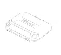 Couvercle top case aluminium valises Shad Terra - noir - TU