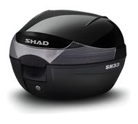 Couvercle top case moto - Shad - SH 33 - Noir - Universel - Taille unique