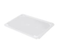 Couvercle transparent pour bac alimentaire plat 8 litres