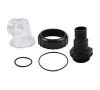 Couvercle transparent pré-filtre pour circulation SPS25 SPS50 SPS75 SPS100, pour une longue durée en ABS transparent avec joints toriques et buse pour équipement de piscine
