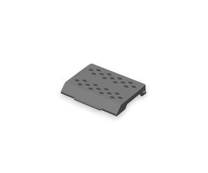 Couvercle trappe à café moulu bypass compatible avec machine à café Philips séries 800 1200 2200 2300 3200 4300 4400 5400 5500 et LatteGo - réf 421944084601 (Gris)