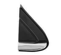 Couvercle triangle du rétroviseur de la voiture CheoTiME, Couvercle triangle du coin du miroir noir ABS, Panneau de garniture du triangle du rétroviseur côté Porte pour (À droite: 84107341)