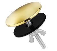 Couvercle Trou Robinet, 5cm Acier Inoxydable Couvercle de Trou de Robinet d'Évier de Cuisine Bonne Étanchéité Bouchon de Trou de Robinet d'Évier pour la Prévention des Fuites (Or)