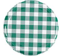 Couvercle Twist-off résistant à la stérilisation Ø82mm vert/blanc quadrillé