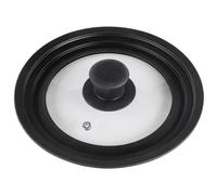 Couvercle univ., avec évac. vapeur pr casseroles/poêles, 16/18/20 cm, verre