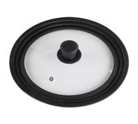 Couvercle univ., avec évac. vapeur pr casseroles/poêles, 24/26/28 cm, verre