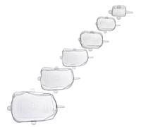 Westmark Lot de 6 couvercles fraîcheur carrés en silicone extensibles réutilisables