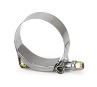 Couvercle Ventilation De Capot Collier de serrage en acier inoxydable 304 pour échappement, admission, turbo, intercooler, raccord silicone, boulon T 2/2,25/2,5/2,75/3/3,25/3,5/4(67-75mm)