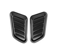 Couvercle Ventilation De Capot Universel Cache De Ventilation Avant Autocollants Étanches Prise D'air Voiture Flux D'air Capot Scoop Bonnet Décoration Kit De Modification Carrosserie Auto(Black1)