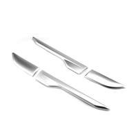 Couvercle ventilation sortie d'air garde-boue avant voiture pour Land Rover Range Evoque 2012 - 2018, garniture moulage supérieure porte Prise d'air décorative de capot(Silvery)