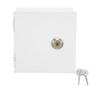 Couvercle Verrouillable pour Interrupteur Mural 86, Métal blanc | Montage Mural Rapide, Accès à Clé, pour Prises et Boutons en Intérieur ou Extérieur
