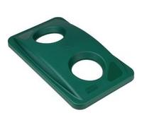 Rubbermaid Couvercle Slim Jim pour poubelle tri 60 L – polyéthylène L290×P520 mm – Vert