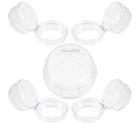 Couvercles 5 Noirs Boutons Gaz en de Cuisinière de Plastique Pièces | Installation Clip-on, Sécurité Garçon et Filles Cuisine, pour Four et Plaque de Cuisson