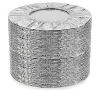 Couvercles alimentaires, couvercles alimentaires réutilisables en papier d'aluminium, couvercle élastique pour micro-ondes de 90 pièces, rétention de chaleur en feuille d'étain qualité pour la cui