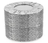 Couvercles alimentaires, couvercles alimentaires réutilisables en papier d'aluminium, couvercle élastique pour micro-ondes de 90 pièces, rétention de chaleur en feuille d'étain qualité pour la cui