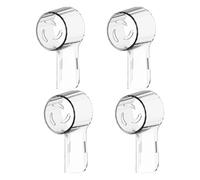 Couvercles Anti-poussière For Têtes De Brosse À Dents Électrique Oral B IO, 4 Pièces, Capuchons De Protection For Têtes De Brosse À Dents Rondes Pièces pour irrigateur oral(Clear-4 Pcs)