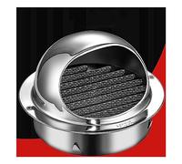 Couvercles d'aération for murs extérieurs, évent, couvercle de grille ventilation, d'échappement, sortie murale, d'air d'extracteur externe(130mm/5.12in)