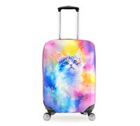 Couvercles de bagages,couvercle de valise personnalisée,protecteur de valise de élastique, protecteur de cas de chariot de voyage,couvercles de stockage de bagages anti-rayures(S(19-21pouces),Style 4