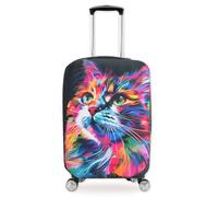 Couvercles de Bagages,Couvercle de Valise personnalisée,Protecteur de Valise de élastique, Protecteur de Cas de Chariot de Voyage,couvercles de Stockage de Bagages Anti-Rayures(S(19-21pouces),Style 2