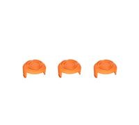 Paquet de 3 couvercles de bobine de fil pour coupe-herbe Worx WA0010 Orange