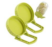 Couvercles De Bocaux À Germination, Protection de Germination pour Légumes, avec Support pour Jardin, Maison, Alfalfa, Broccoli et Légumes pour Faire Pousser des Germées