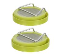 Couvercles de Bocaux Mason 86mm en Maille, Lot de 4 Set de Set, Vert
