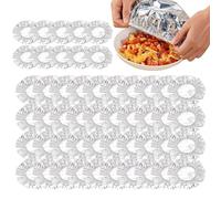 Couvercles de bol en papier d'aluminium - Ensemble d'enveloppes élastiques réutilisables | Couvercle extensible pour le stockage des aliments, protection durable du joint, couvercle de cuisine pour fr
