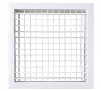 Couvercles de bouches d'aération pour murs, Grille de ventilation réglable en aluminium, noire, plusieurs tailles(600 x 600 mm (23 5/8 x 23 5/8 in))