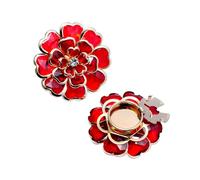 Couvercles de Bouton Fleur,Décoration Vêtement Vintage Élégante et Fantaisie à Faire Soi-Même Originale | Couvercle Bouton Amovible à Clip Style Bijou pour Chemisier Femme - Pour Grand-Mère Femme Épou