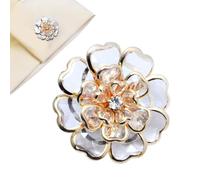 Couvercles de Boutons à Clip - DIY Décoratifs en Métal en Forme de Fleur,Couvercle Bouton Amovible à Clip Style Bijou pour Chemisier Femme - Pour Grand-Mère Femme Épouse Fille Amie