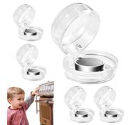 Couvercles De Boutons De Cuisinière À L'épreuve Des - 5 Pièces Pour Boutons De Cuisinière, Serrure De Four À L'épreuve Des En PC, Vues Claires | Protecteur De Couvercle De Bouton Adhés
