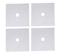 Couvercles de brûleur de cuisinière 4 pièces, coussin de protection supérieur de cuisinière à gaz réutilisable d'épaisseur antiadhésive avec revêtement Ptfe pour la cuisine (Mèche)