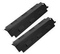 Couvercles de Brûleur de Gril, Pièces de Gril pour Gril Extérieur Bouclier Thermique de Gril à Gaz avec Haute fiabilité 2 Pièces Plaque Chauffante de Gril en Acier Inoxydable,