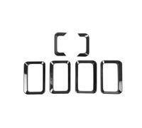 couvercles de calandre Calandre Bague de calandre Avant de Voiture, Garniture de calandre de Course adaptée aux Suzuki Jimny JB64 JB74 2019-2024(Glossy Black)