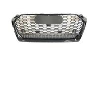 couvercles de calandre Calandre Grille de Pare-Chocs Style S5 avec Anneau chromé pour Audi A5 S5 F5 17-19, pièce de Rechange pour calandre supérieure chromée Style S5(All Glossy Quattro)