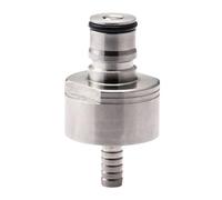 Couvercles De Canettes De Soda - Adaptateur De Remplissage De Bouteilles À Pression Gazeuse En Acier Inoxydable 6 X 3,2 Cm | Bouchon Gazéifié À Contre-pression Pour Distributeur À Bille De 5/16 Pouces