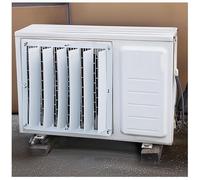 Couvercles de climatiseur pour unités extérieures, déflecteur de Ventilation en Acier galvanisé, écran de Protection de Ventilation, clôture de Protection du condenseur de compresseur AC