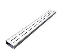 Couvercles de drain,caniveau en acier inoxydable, Kit de caniveau en acier inoxydable 304 for jardins intérieurs/extérieurs et garages, couleur argent, plusieurs tailles disponibles(7x3cm//2.7x1.2in)