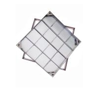 Couvercles de Drain carrés en Acier Inoxydable Haute Performance 12-40 pour Usage extérieur - Parfaits pour Les terrasses, Jardins et garages - Couvercles Polyvalents pour bassins d'eaux usé