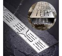 Couvercles de Drain en Acier Inoxydable Ultra étroits pour patios extérieurs Grilles de Drainage de tranchées Robustes Gouttières en U avec