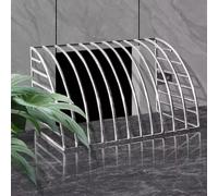 Couvercles De Drain pour L'extérieur, Protections De Gouttières en Acier Inoxydable 304, Empêchent Les Feuilles De Boucher Les Tuyaux De Descente des Gouttières(M)